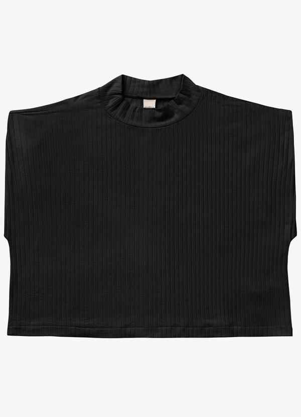 Rovitex - Blusa Feminina Canelada Preto 5