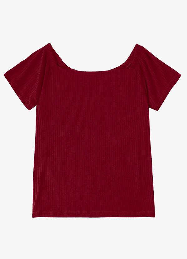 Infinita Cor - Blusa Feminina Canelada Vermelho