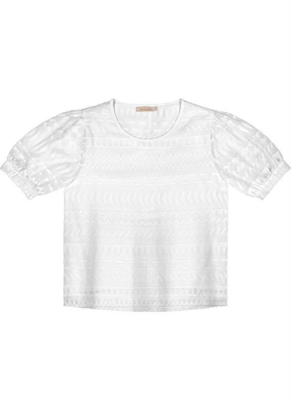 Endless - Blusa Feminina Chevron Branco
