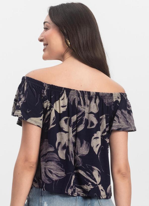 Infinita Cor - Blusa Feminina Ciganinha Azul 2