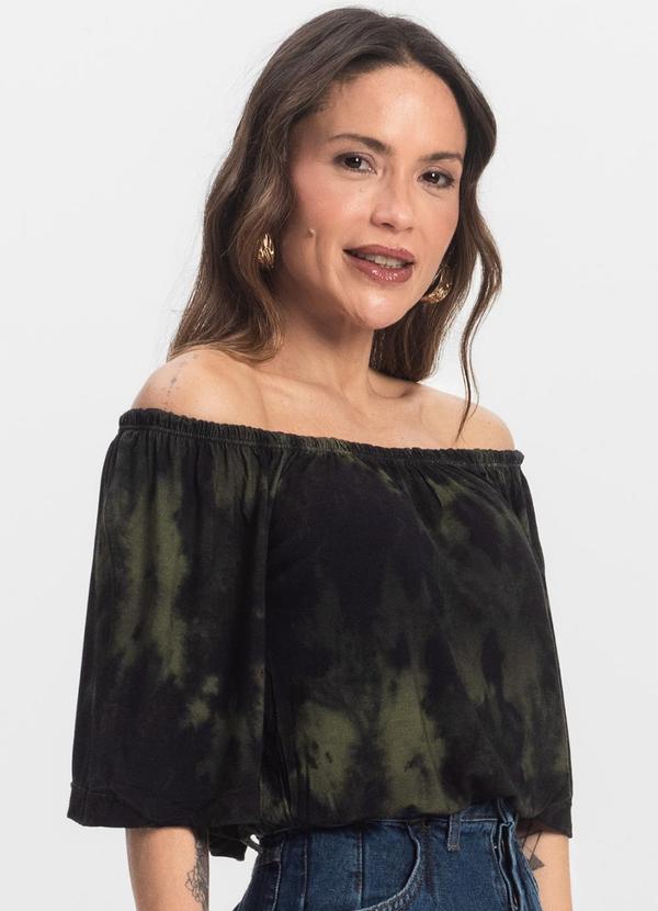 Infinita Cor - Blusa Feminina Ciganinha Verde