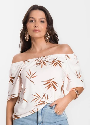 Infinita Cor - Blusa Feminina Ciganinha Verde - INFINITA COR