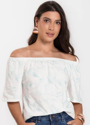 Infinita Cor - Blusa Feminina Ciganinha Verde - INFINITA COR