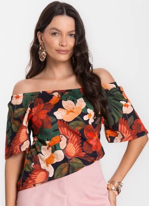 Infinita Cor - Blusa Feminina Ciganinha Vermelho - INFINITA COR