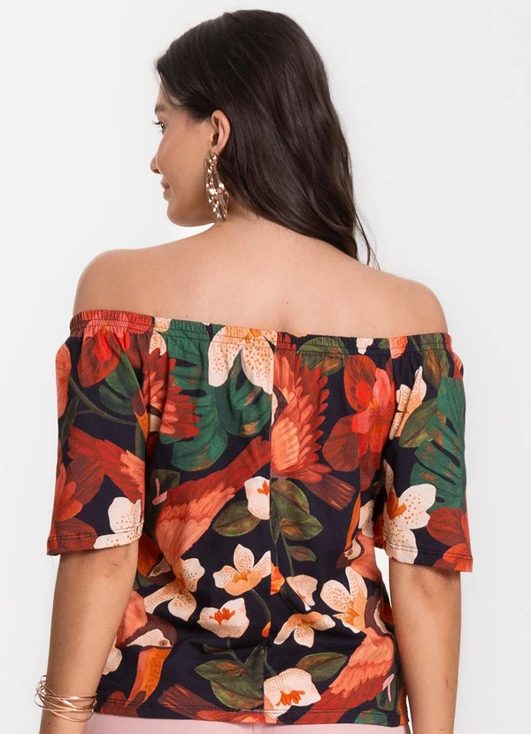 Infinita Cor - Blusa Feminina Ciganinha Vermelho 2