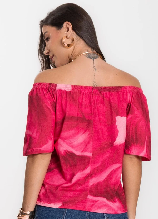 Infinita Cor - Blusa Feminina Ciganinha Vermelho 2