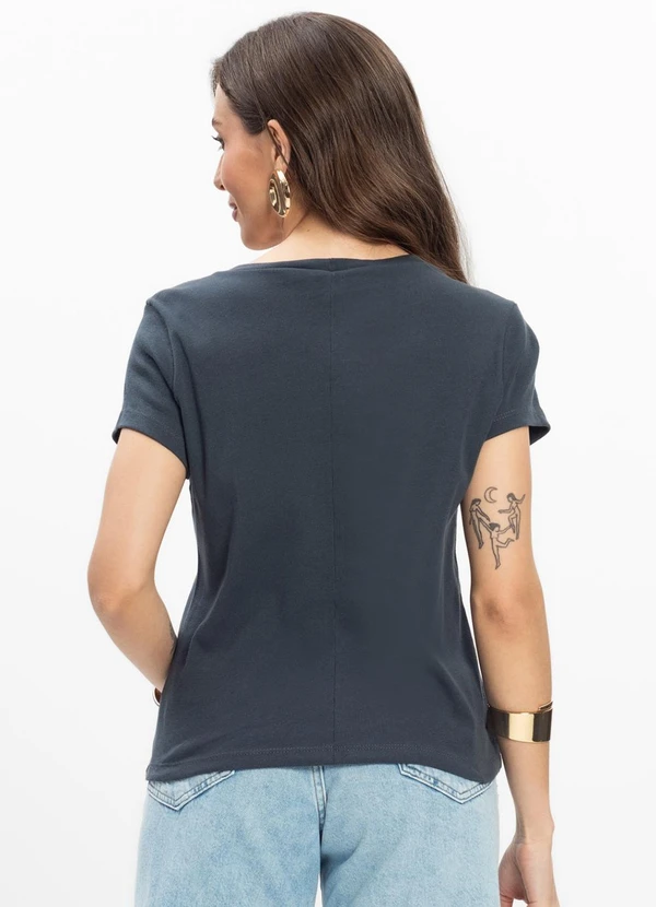 Infinita Cor - Blusa Feminina Cinza 2