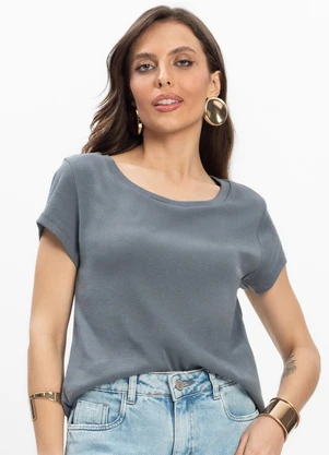 Infinita Cor - Blusa Feminina Cinza - INFINITA COR