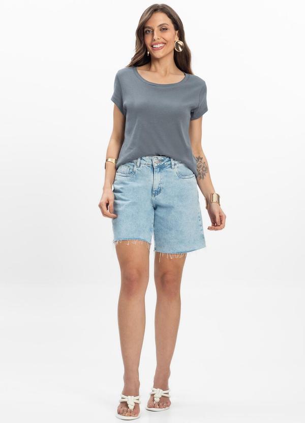 Infinita Cor - Blusa Feminina Cinza 3