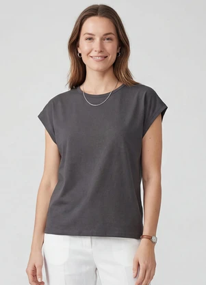 Infinita Cor - Blusa Feminina Cinza - INFINITA COR