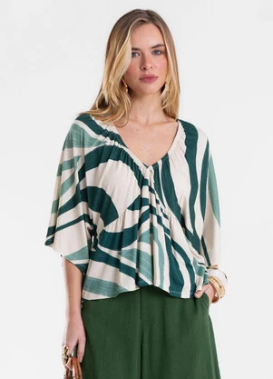 Endless - Blusa Feminina com Abertura nas Costas Verde - ENDLESS