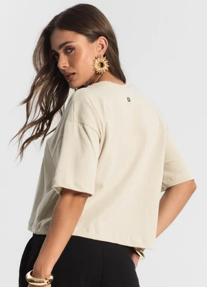 Endless - Blusa Feminina com Bordado Bege - ENDLESS