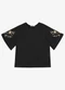 Endless - Blusa Feminina com Bordado e Manga Raglan Preto - variação: Preto