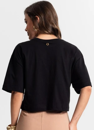 Endless - Blusa Feminina com Bordado Preto - ENDLESS