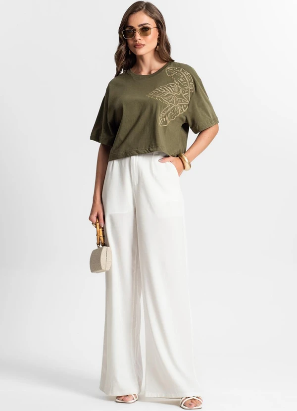 Endless - Blusa Feminina com Bordado Verde 3