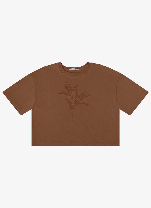 Endless - Blusa Feminina com Bordado Marrom 2