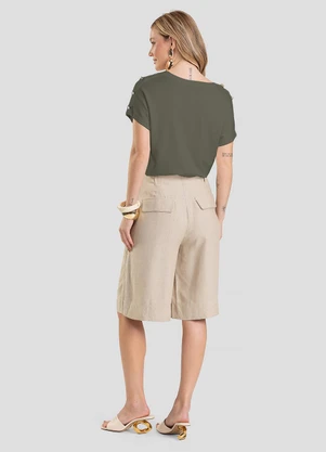 Dianna - Blusa Feminina com Botões Verde - DIANNA