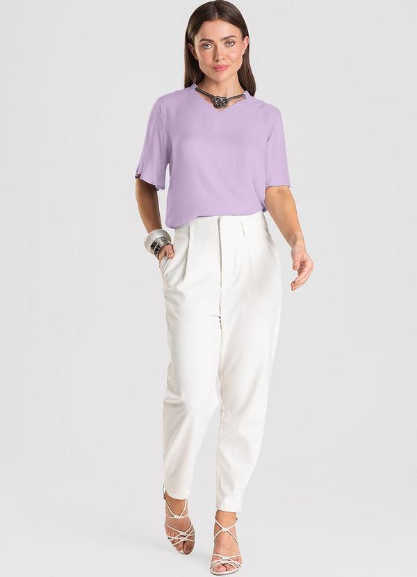 Dianna - Blusa Feminina com Colar Roxo 3