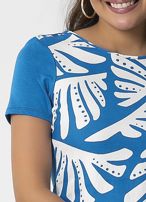 Habana - Blusa Feminina com Estampa Azul 3