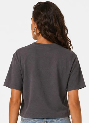 Infinita Cor - Blusa Feminina com Estampa de Frase Cinza - INFINITA COR