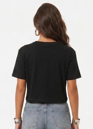 Infinita Cor - Blusa Feminina com Estampa de Frase Preto - INFINITA COR