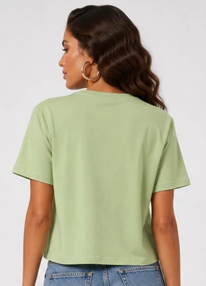 Infinita Cor - Blusa Feminina com Estampa de Frase Verde - INFINITA COR