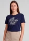 Infinita Cor - Blusa Feminina com Estampa Localizada Preto - variação: Azul