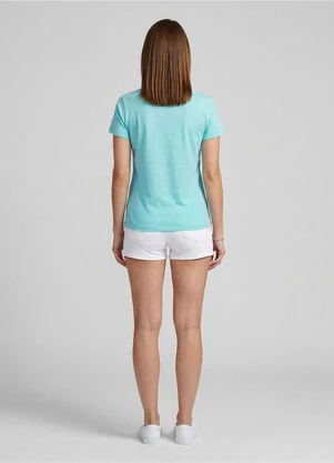 Infinita Cor - Blusa Feminina com Estampa Localizada Azul - INFINITA COR