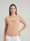 Infinita Cor - Blusa Feminina com Estampa Localizada Branco - variação: Marrom