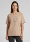 Infinita Cor - Blusa Feminina com Estampa Localizada Verde - variação: Marrom