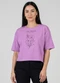 Infinita Cor - Blusa Feminina com Estampa Localizada Marrom - variação: Preto