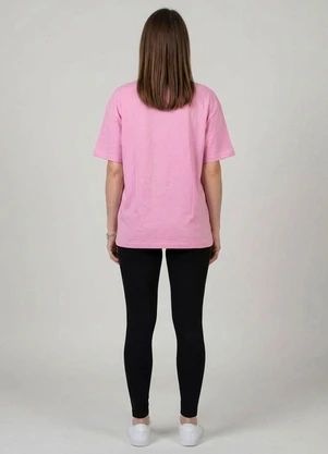 Infinita Cor - Blusa Feminina com Estampa Localizada Rosa - INFINITA COR