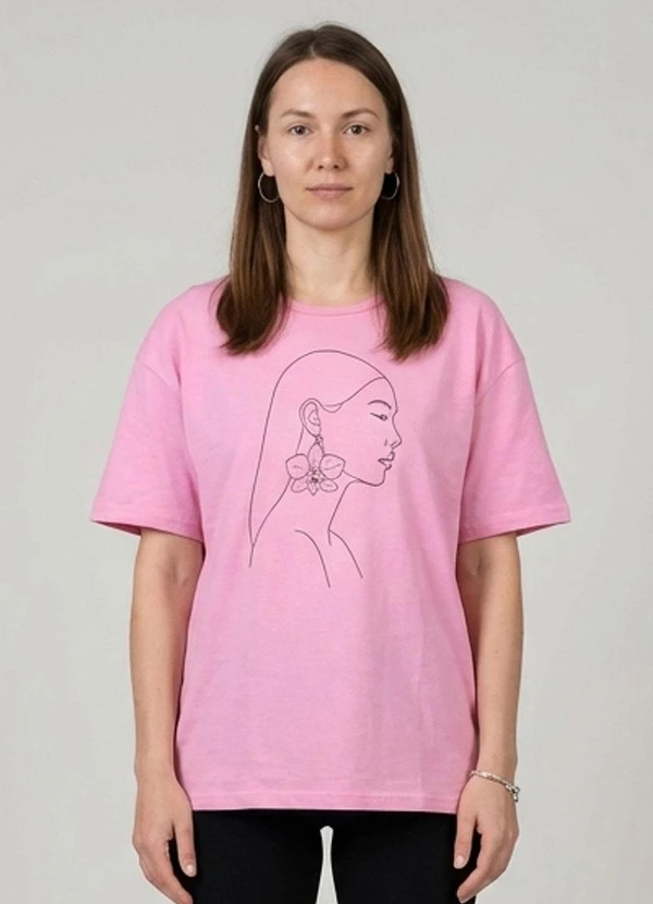 Infinita Cor - Blusa Feminina com Estampa Localizada Rosa