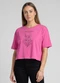 Infinita Cor - Blusa Feminina com Estampa Localizada Marrom - variação: Rosa