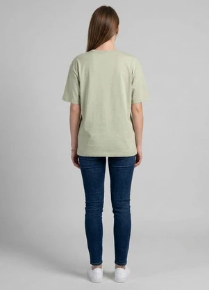 Infinita Cor - Blusa Feminina com Estampa Localizada Verde - INFINITA COR