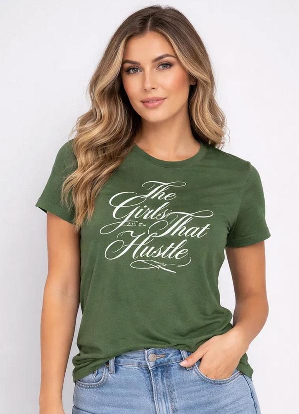 Infinita Cor - Blusa Feminina com Estampa Localizada Verde