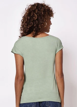 Torra - Blusa Feminina com Estampa Manga Curta Verde - TORRA
