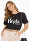 Infinita Cor - Blusa Feminina com Estampa Preto - variação: Preto