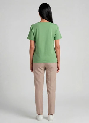 Infinita Cor - Blusa Feminina com Estampa Verde - INFINITA COR