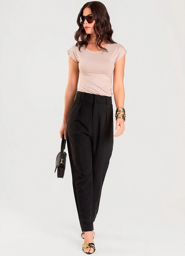 Dianna - Blusa Feminina com Franzido Marrom 3