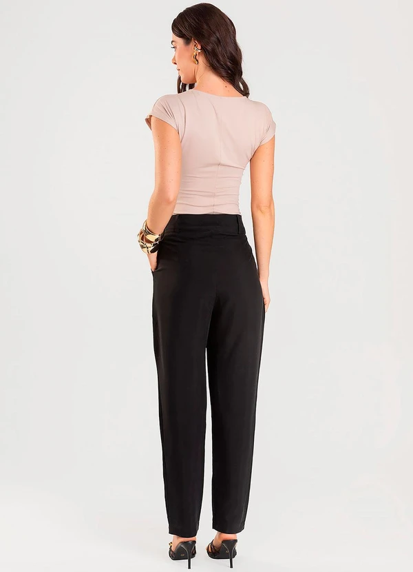 Dianna - Blusa Feminina com Franzido Marrom 5