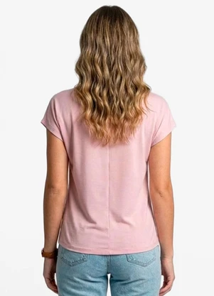 Infinita Cor - Blusa Feminina com Gola Chaminé Rosa - INFINITA COR
