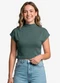 Infinita Cor - Blusa Feminina com Gola Chaminé Vermelho - variação: Verde