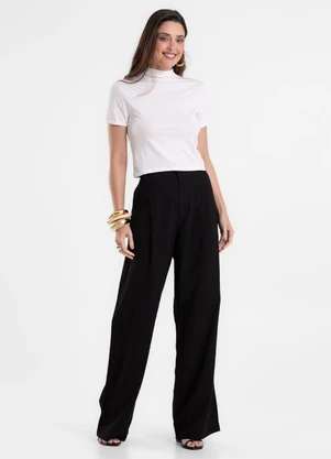 Rovitex - Blusa Feminina com Gola em Viscotorcion Bege - ROVITEX