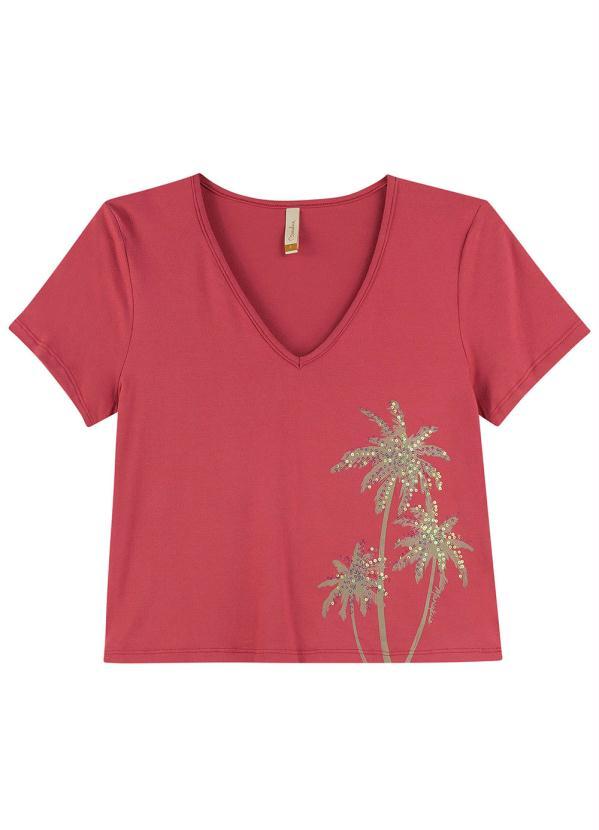 Marialícia - Blusa Feminina com Lantejoula Marialícia Rosa 4
