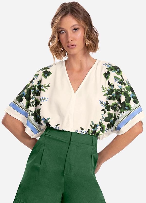 Endless - Blusa Feminina com Manga Ampla Bege