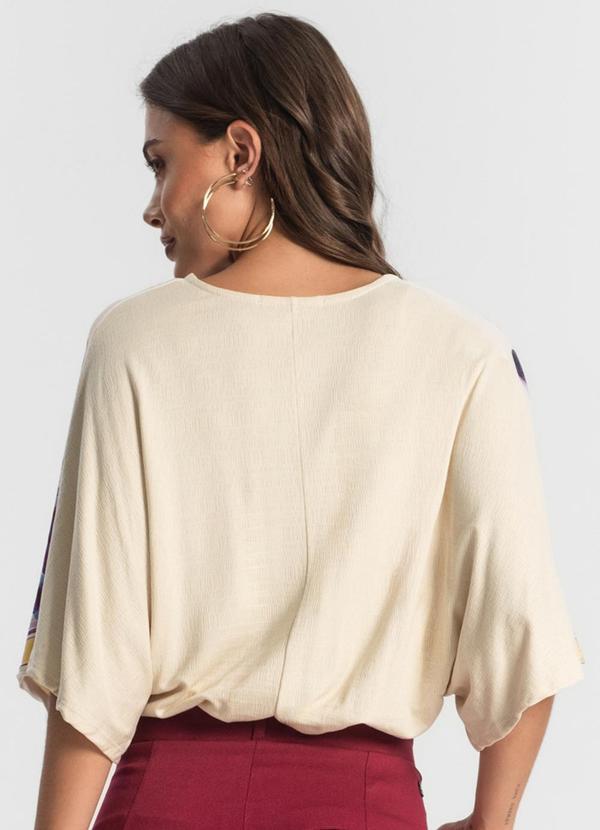 Endless - Blusa Feminina com Manga Ampla Bege 2