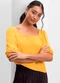 Essendi - Blusa Feminina com Manga Balonê Laranja - variação: Amarelo