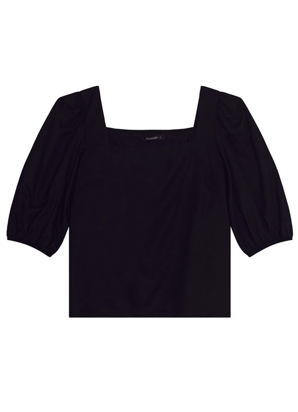 Essendi - Blusa Feminina com Manga Balonê Preto 3