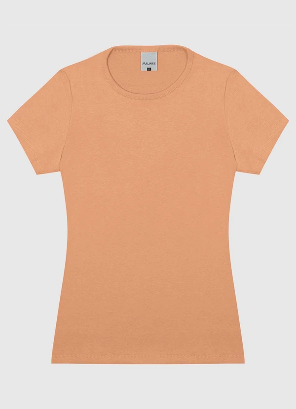 Malwee - Blusa Feminina com Manga Curta em Algodão Marrom 6